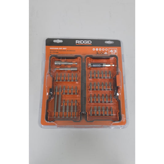 RIDGID 43 pc DRIVING BIT SET - AC10D43