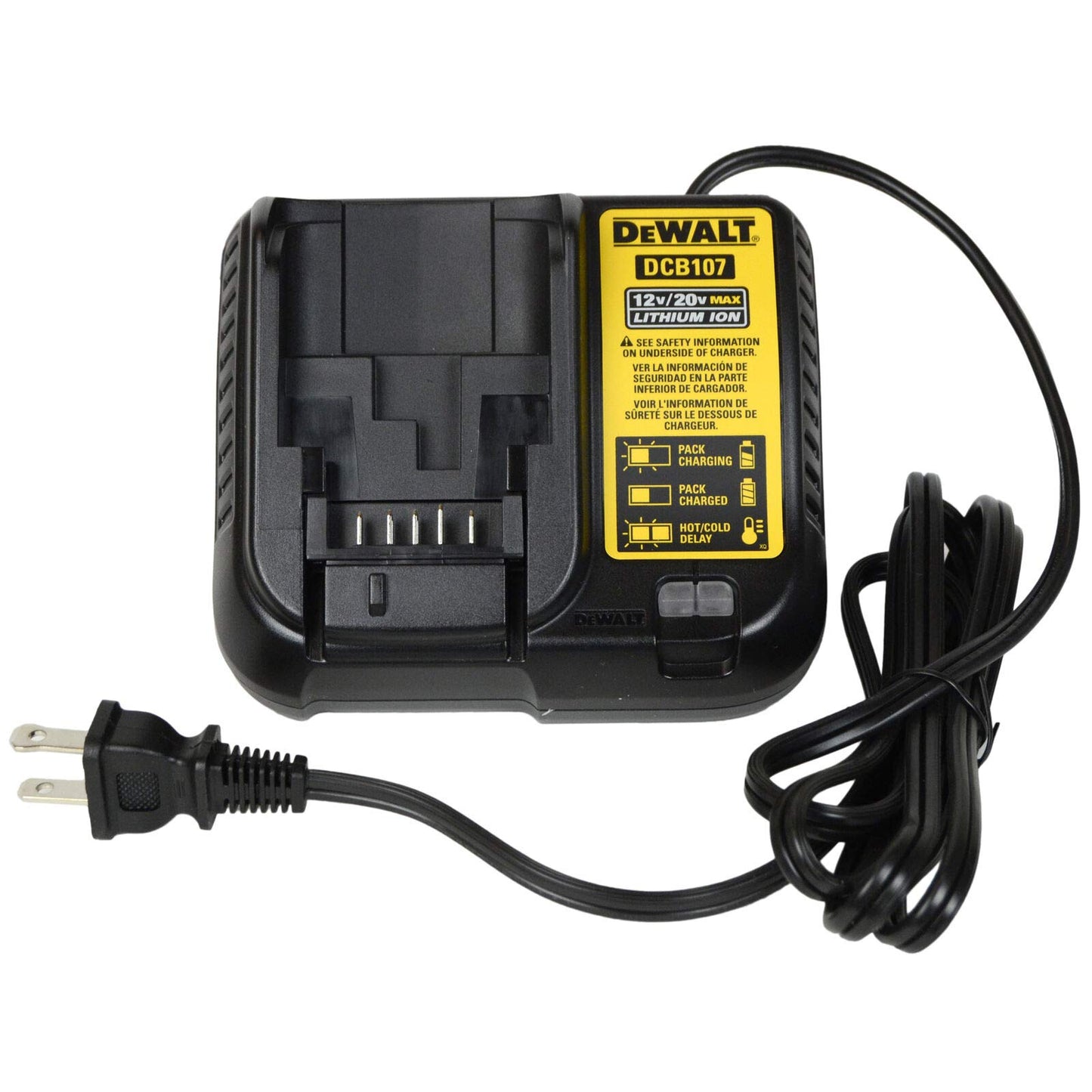 DeWALT DCB107 12V/20V MAX Lithium Ion Charger (Bulk Packed)