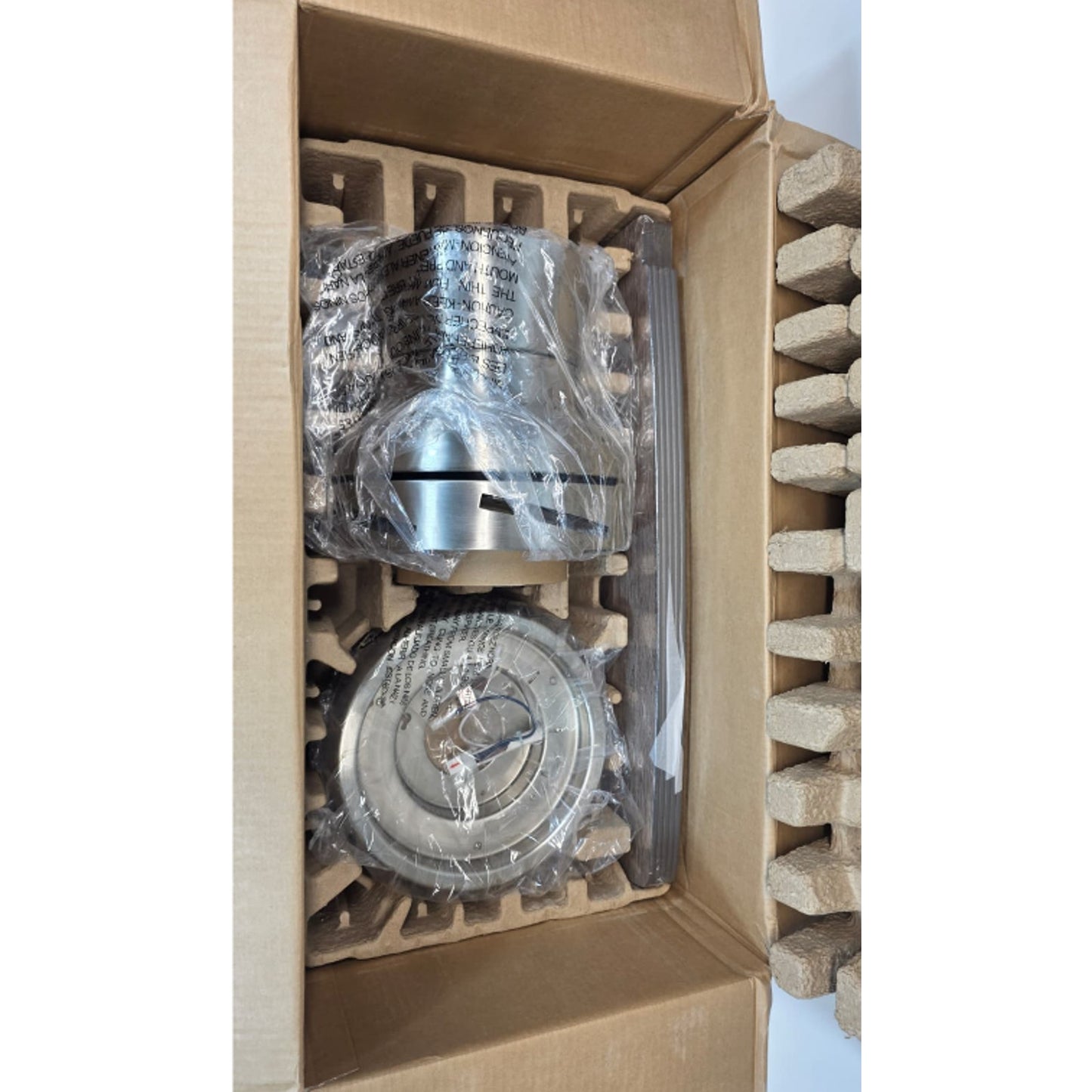 Ashby Park 52 in White Ceiling Fan Brushed Nickel LED Light Remote Control