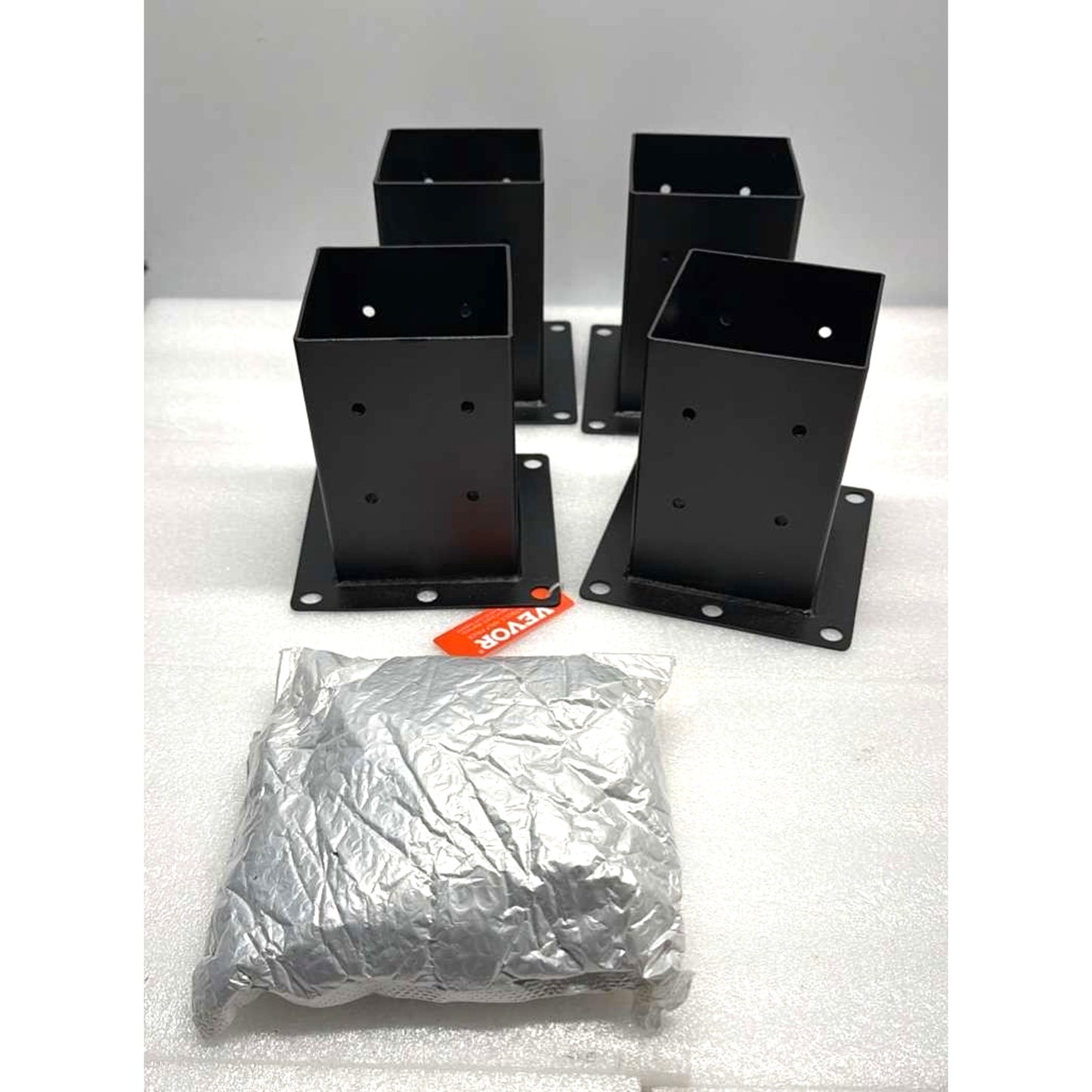 VEVOR 4X4 Post Base 4 Pcs, Post Base Brackets, Heavy Duty
