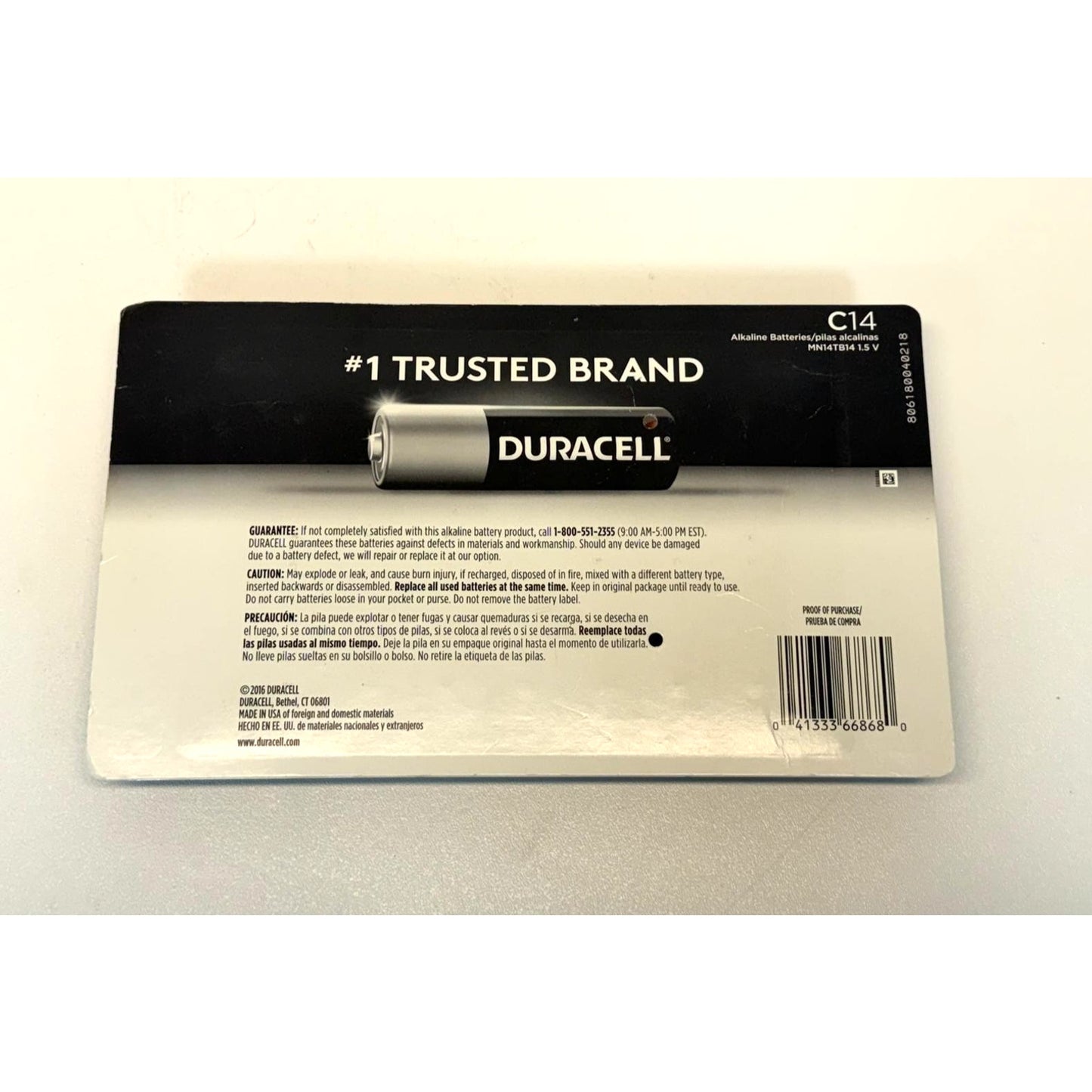 Duracell Alkaline C Batteries | Long Lasting Power CopperTop All Purpos