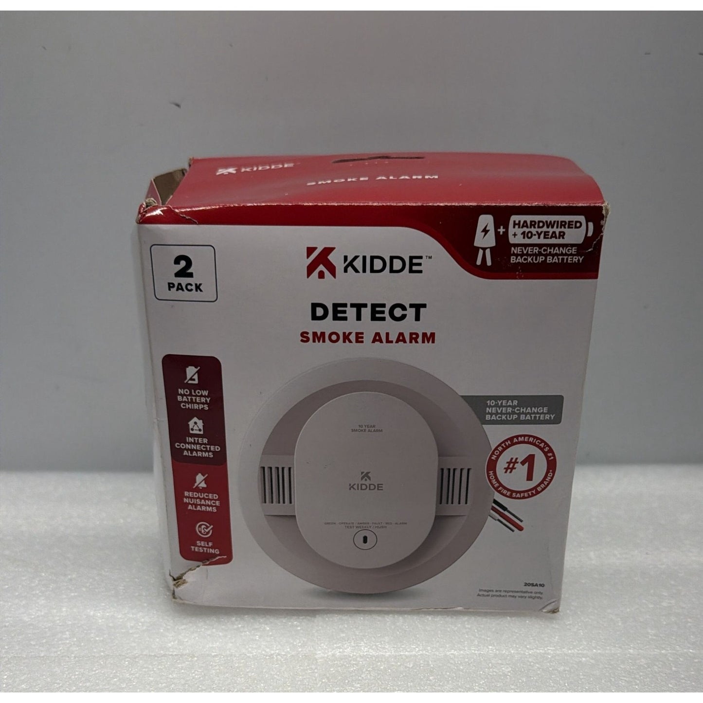 Kidde 20SAR Detect Smoke Alarm Hardwired 120V w/ AA Backup 2 Pack