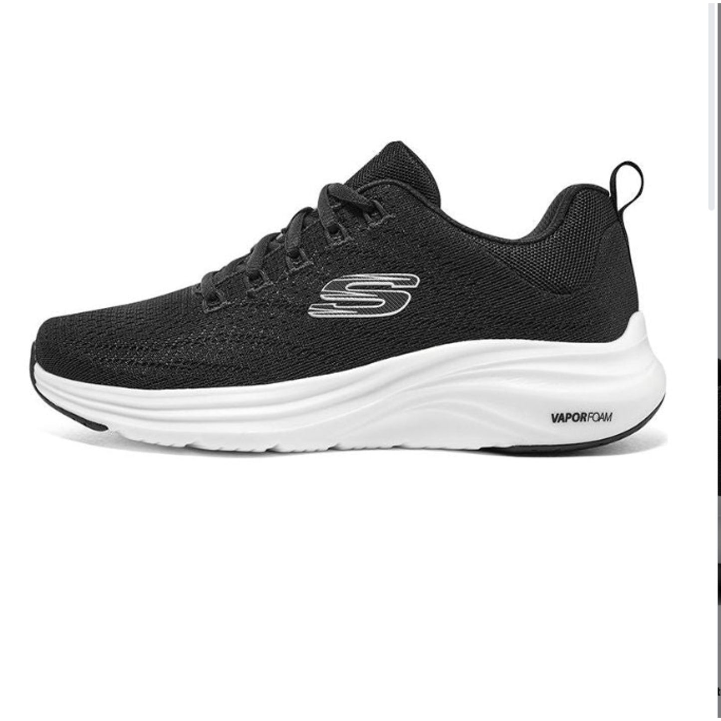 Skechers vapor foam women's 8 machine washable 150022/BKW vegan, 196989568942