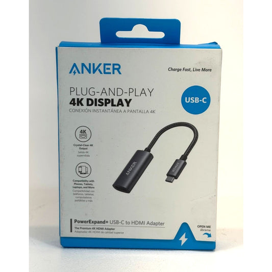 Anker PowerExpand+ Plug & Play USB-C to 4K HDMI Adapter