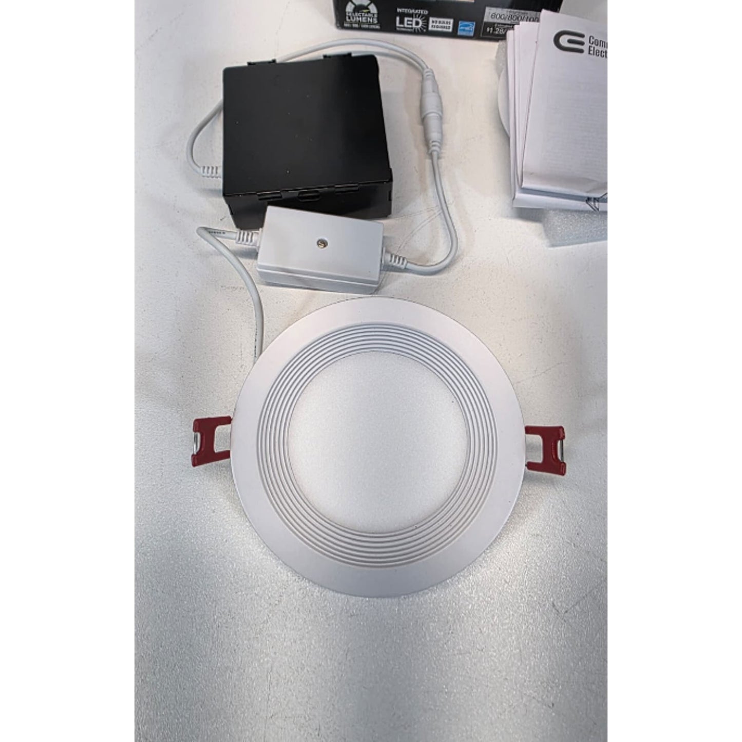 Commercial Electric Elite 4in LED DuoBright 3-Level Lumen Baffle Recessed Light