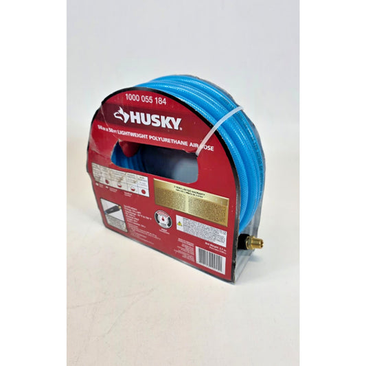 Husky 1/4 in. x 50 ft. Poly Air Hose + Male and Female Plugs