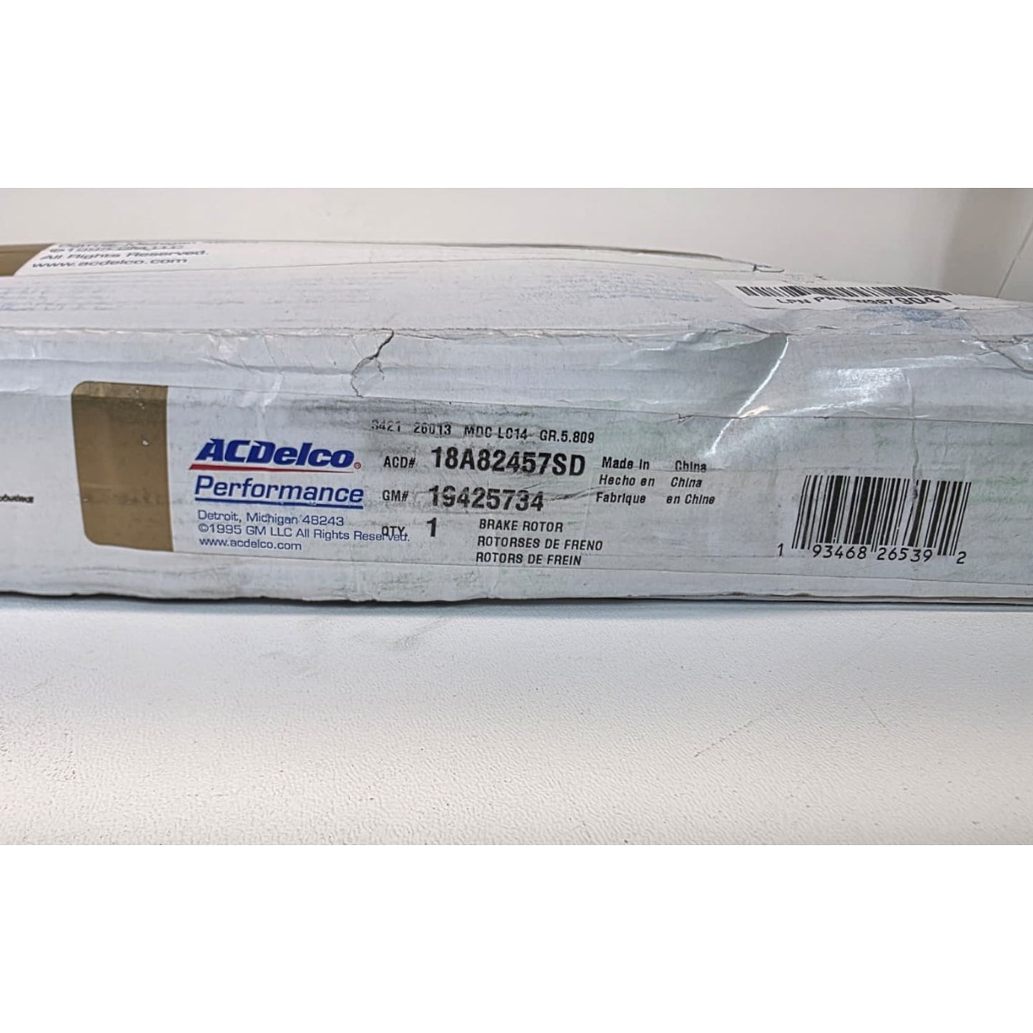 Disc Brake Rotor ACDelco 18A82457SD