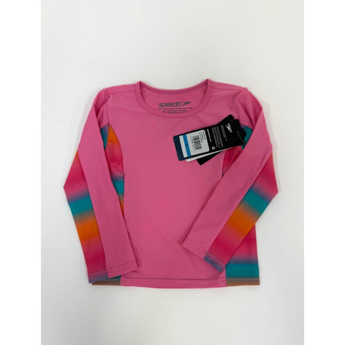 Speedo Girl's Uv Swim Shirt Long Sleeve Rashguard Set 2T