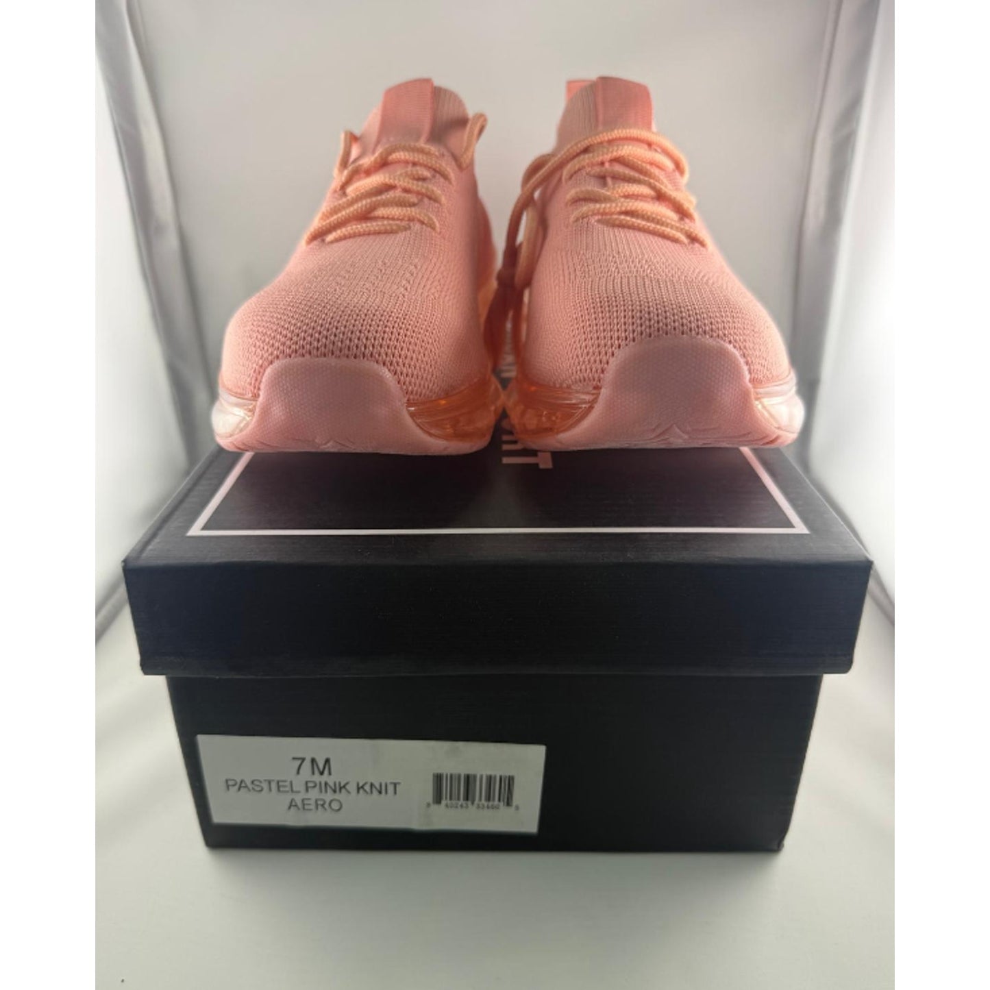 Urban Sport Aero Sneaker Pastel Pink Knit - Pink 7 Medium