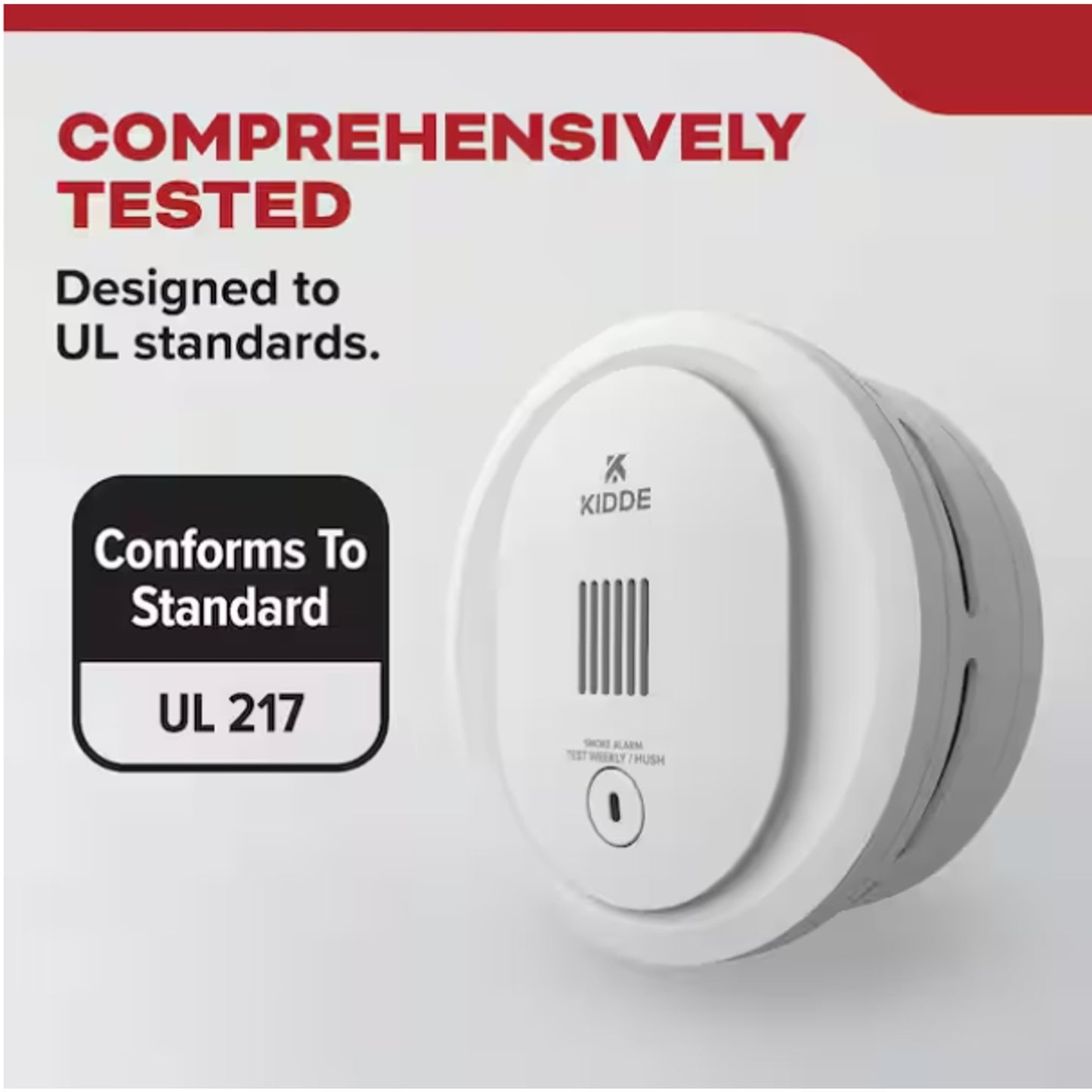 Kidde Compact 4 in. Battery Powered Smoke Detector with Photoelectric Sensor