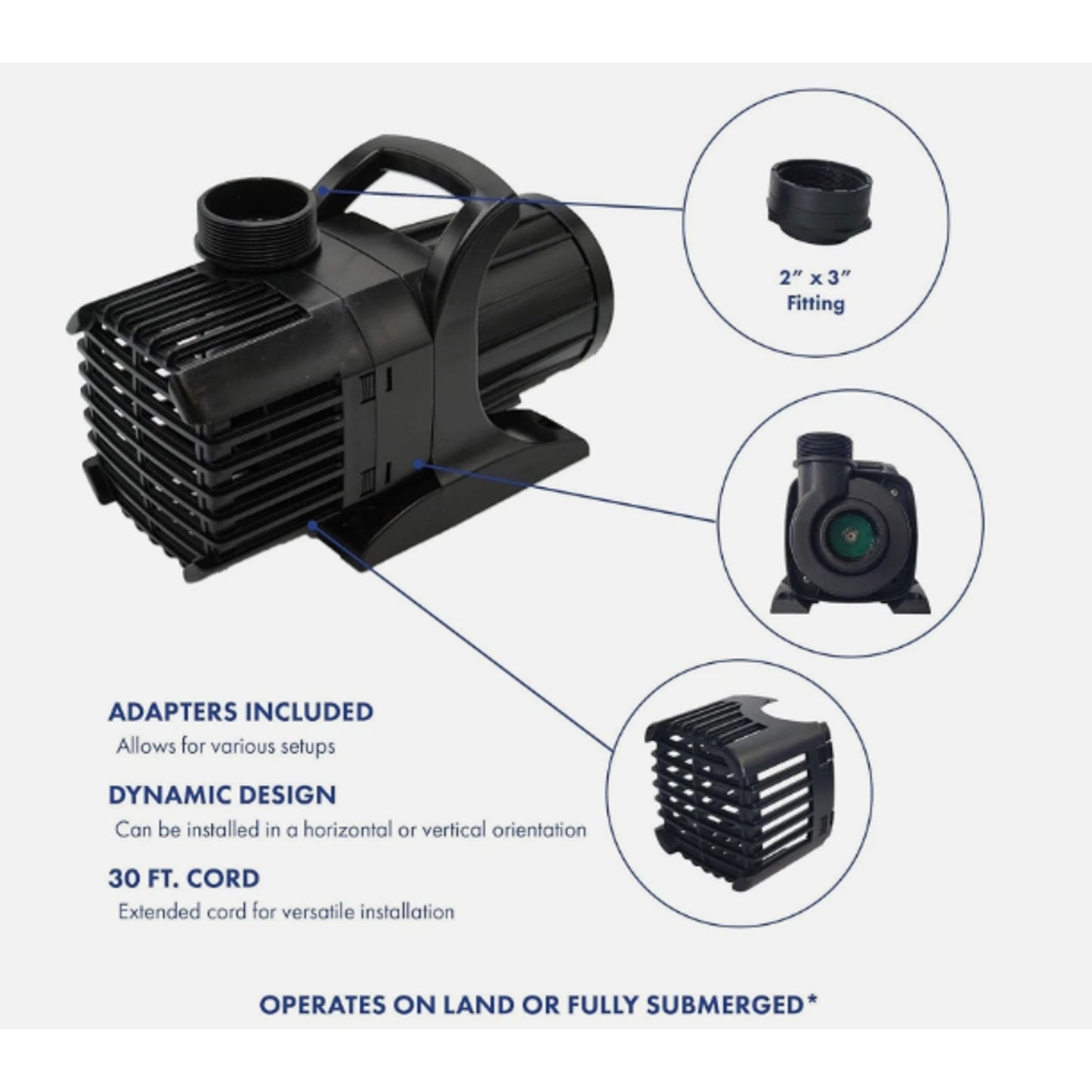 ANJON Monsoon 8000 GPH Submersible Pump (MS-8000)