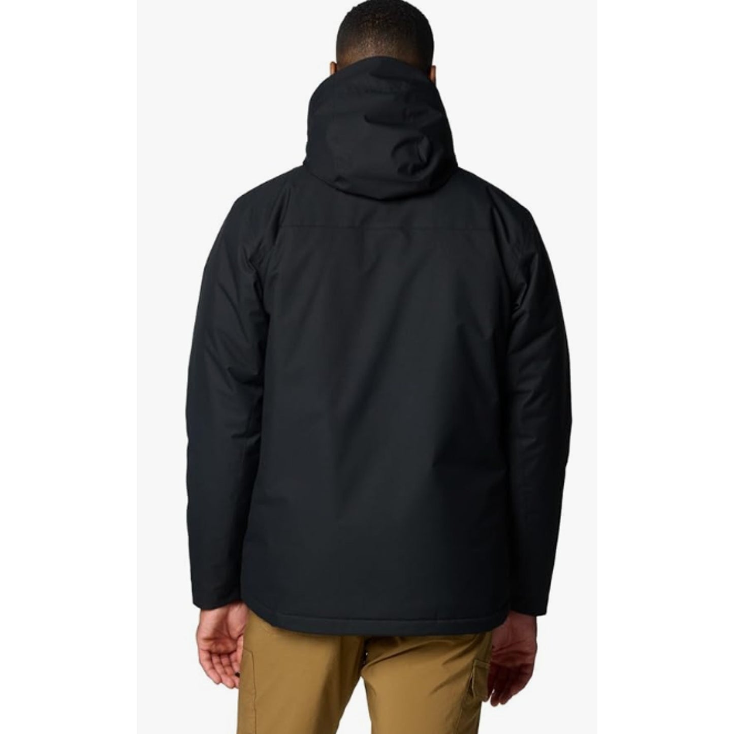 Columbia Mens Hooded Heavyweight Ski Jacket, Medium, Black