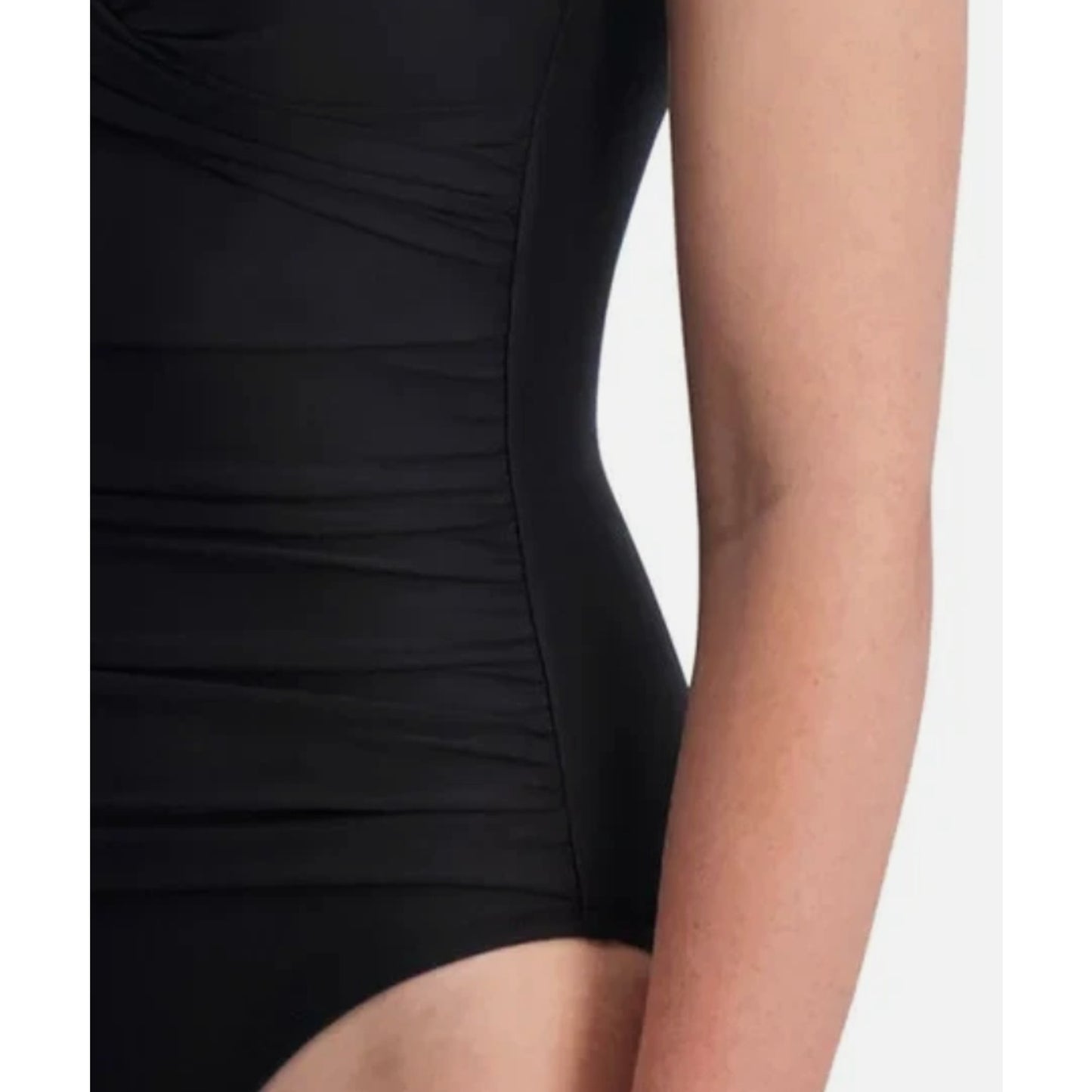 DKNY Sport Women's Swimsuit Fully lined Removeable cups Black Color Size XL
