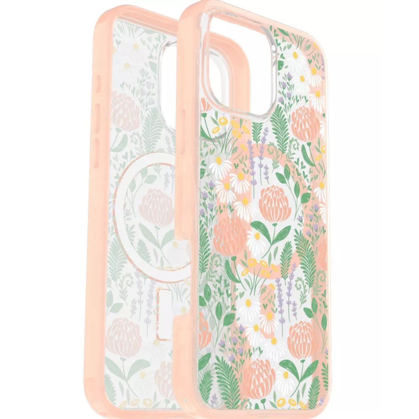 OtterBox Symmetry Apple iPhone 15 Pro Peachy Bloom Floral MagSafe – New