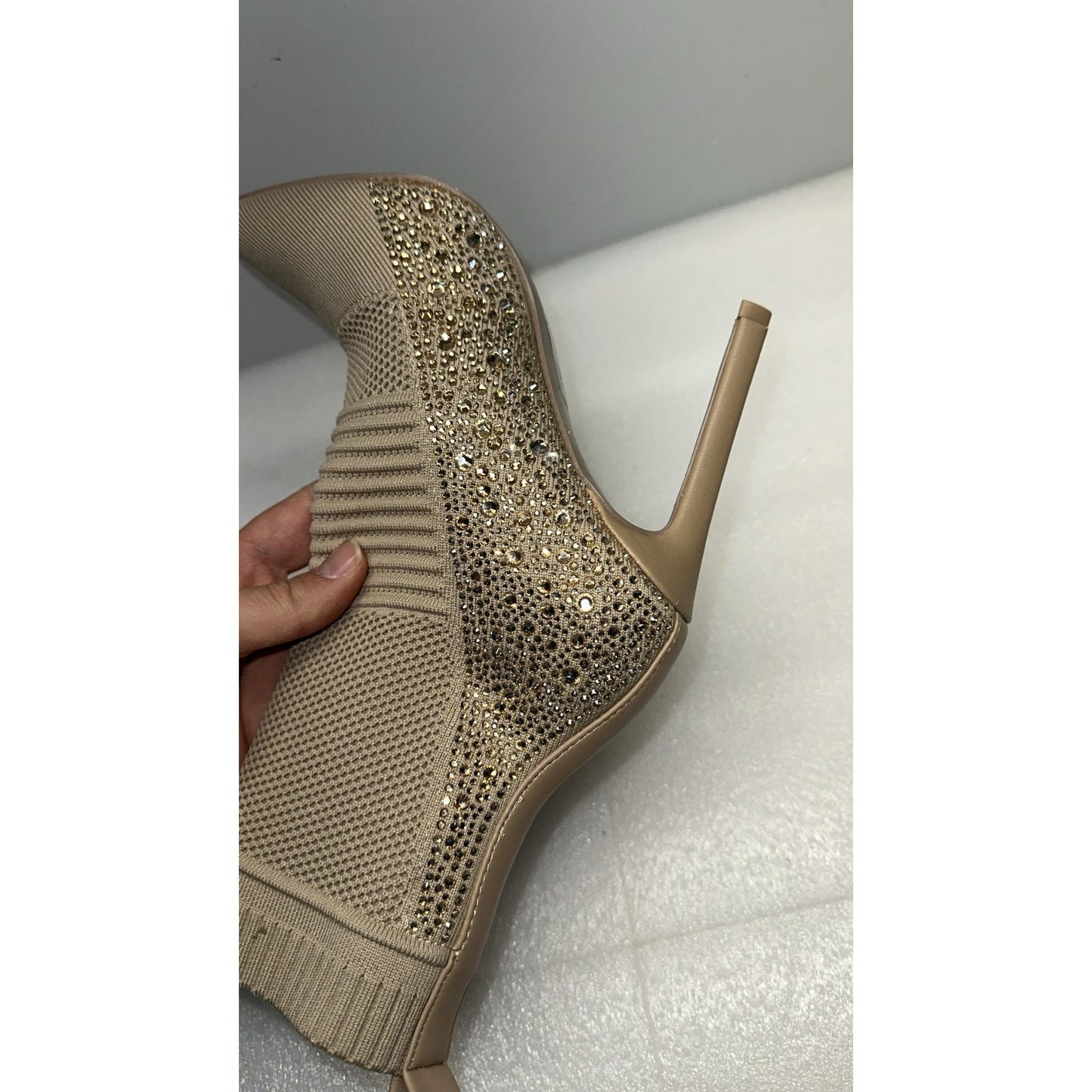 Steve Madden Maxwell Women's Mesh Pointed Toe Ankle Sock Boots Size 6.0