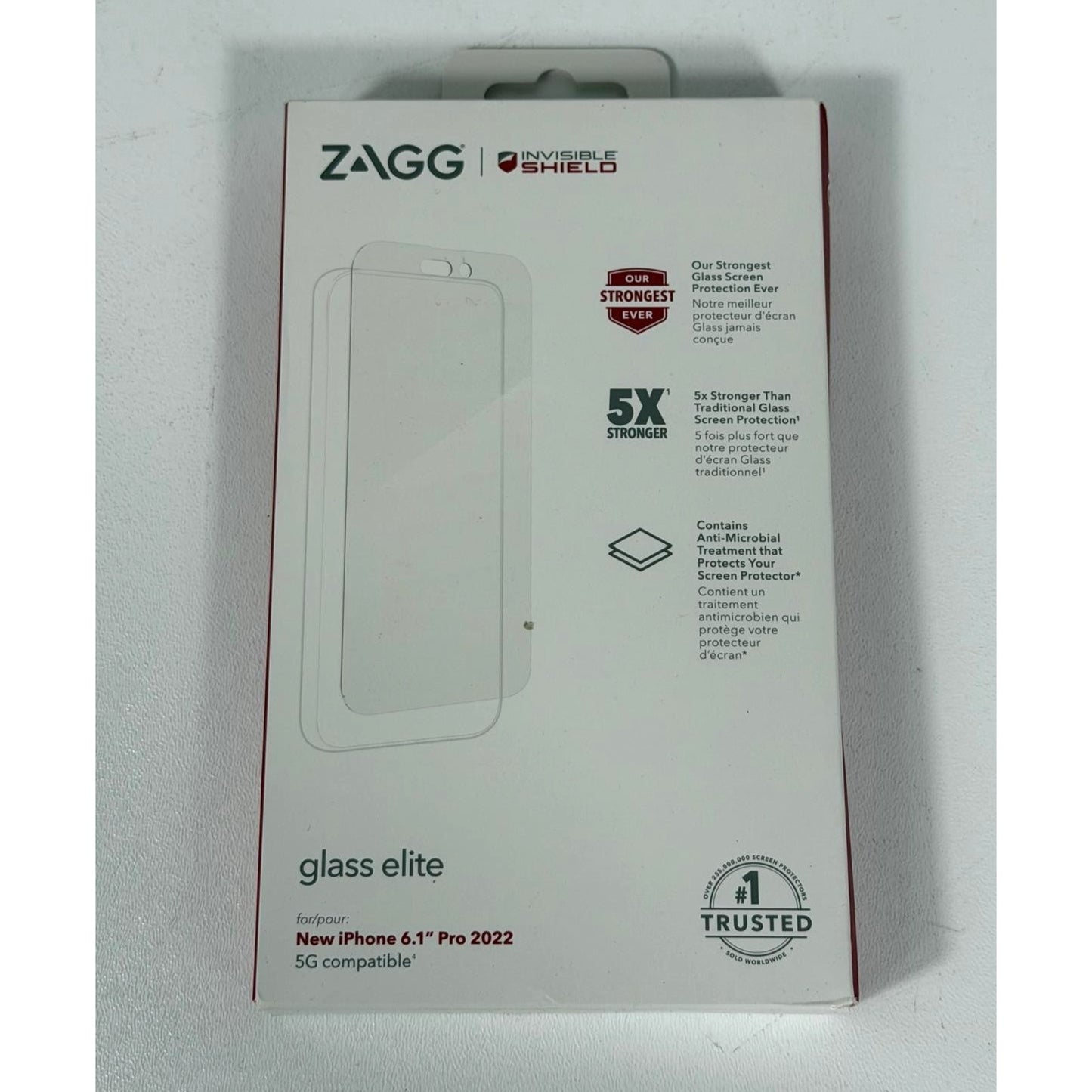 ZAGG INVISIBLE SHIELD GLASS SCREEN PROTECTOR (iPhone 6.1” PRO 2022)