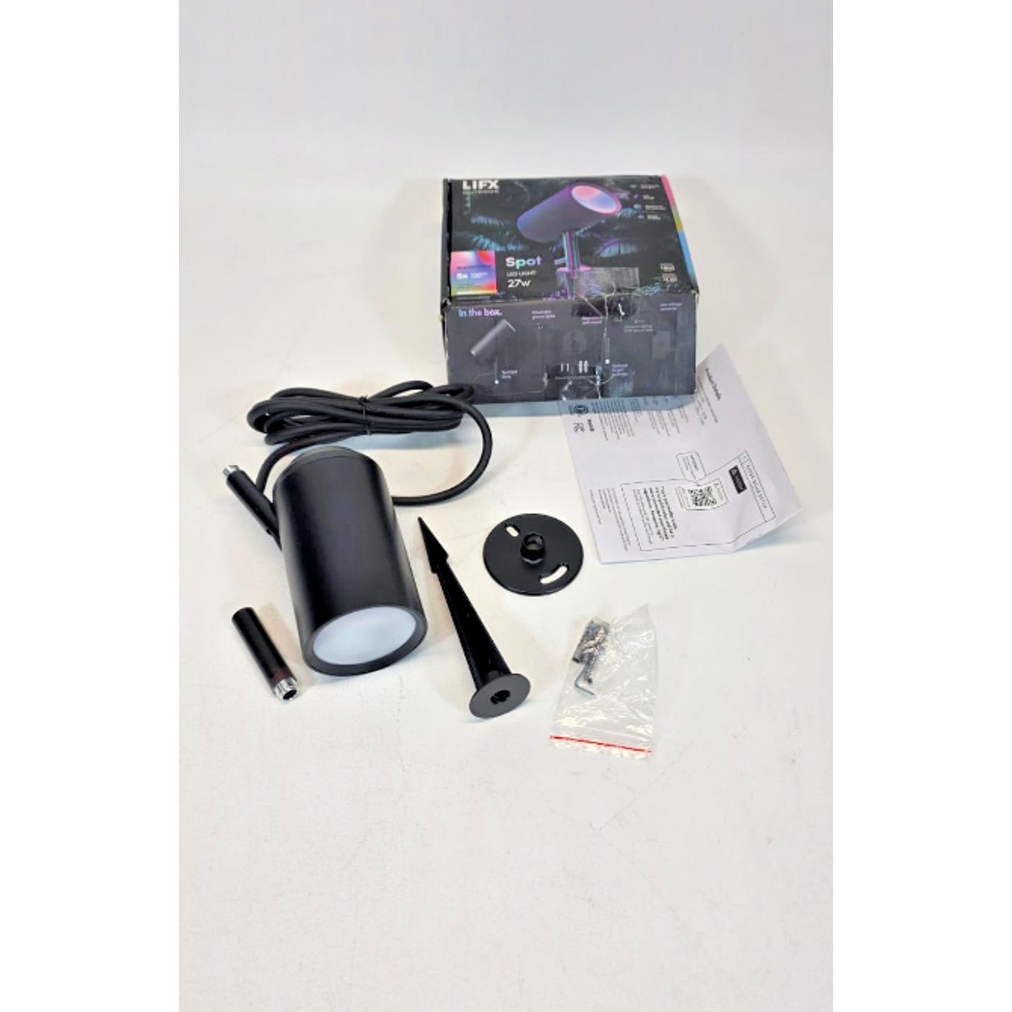New Genuine LIFX SuperColor Outdoor Spot LED Light 27W 1600 Lumens New Open Box