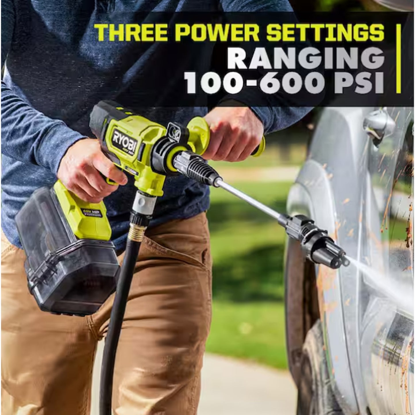 RYOBI RY124050VNM 600 PSI 0.7 GPM Cold Water Electric Power Cleaner (ONLY TOOL)