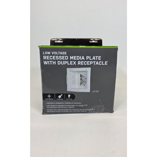 Commercial Electric 1-Gang 1-Decorator/Rocker/1-Duplex; Cable Wall Plate 1-Pack