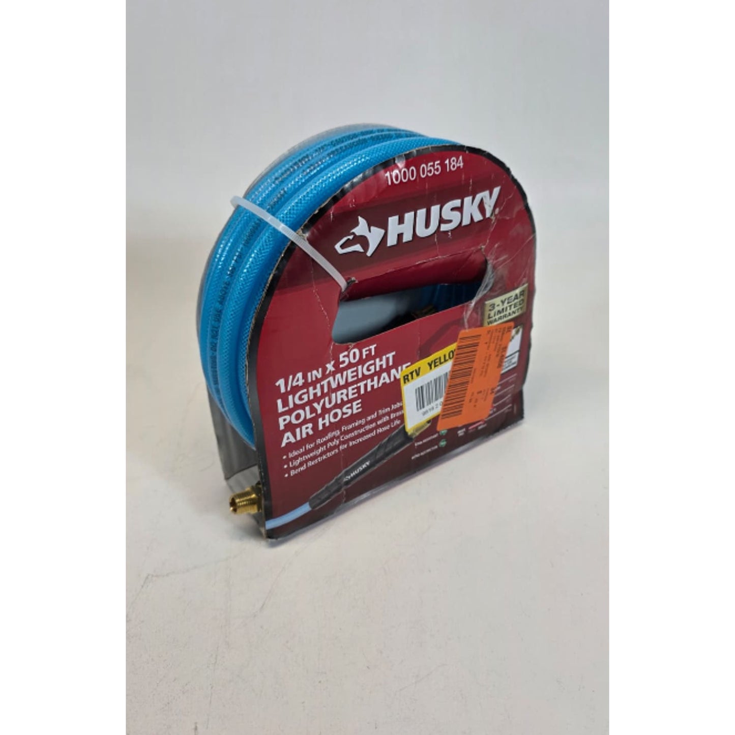 Husky 1/4 in. x 50 ft. Poly Air Hose + Male and Female Plugs
