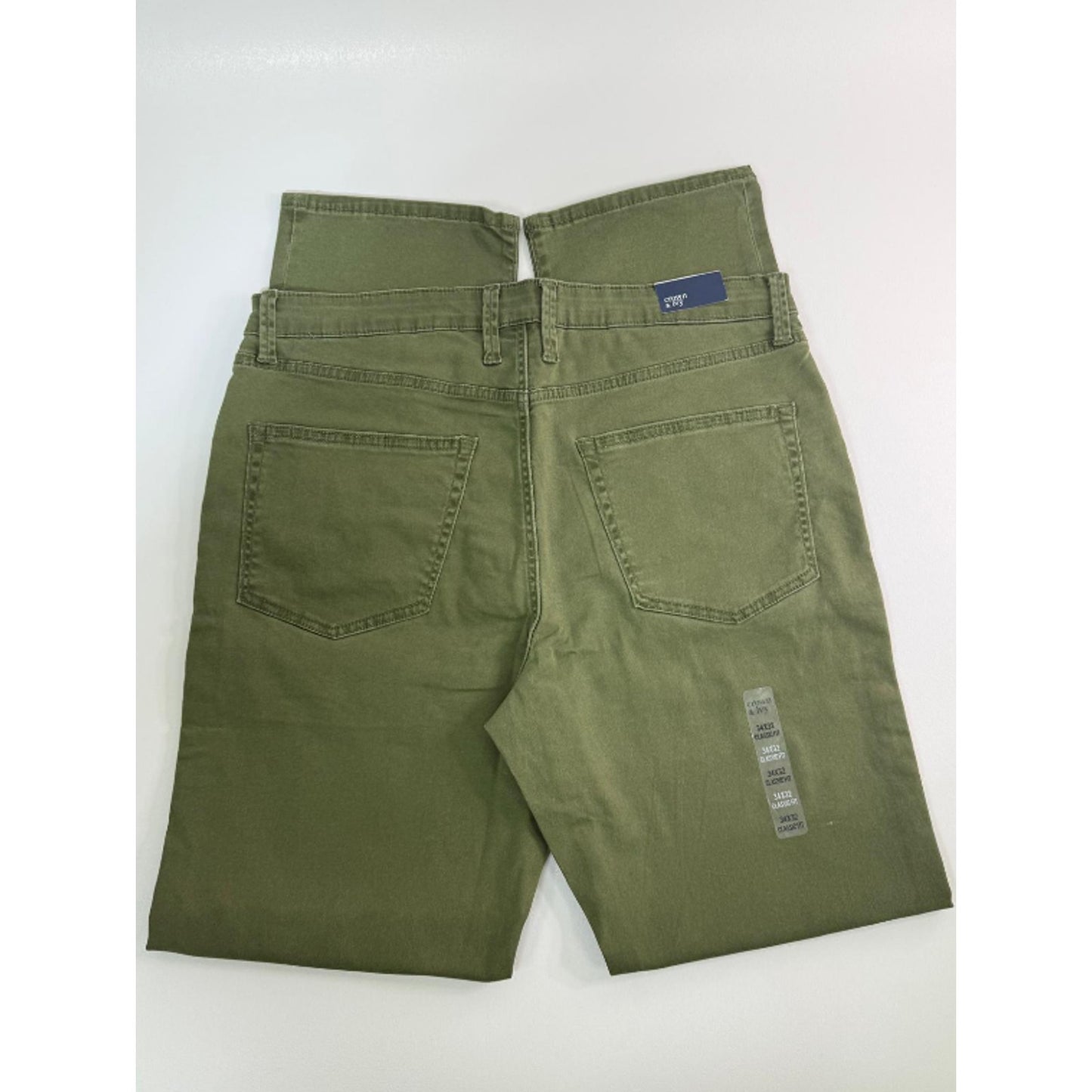 Crown & Ivy Olive Green High Rise Skinny Pants Size L (34x32)