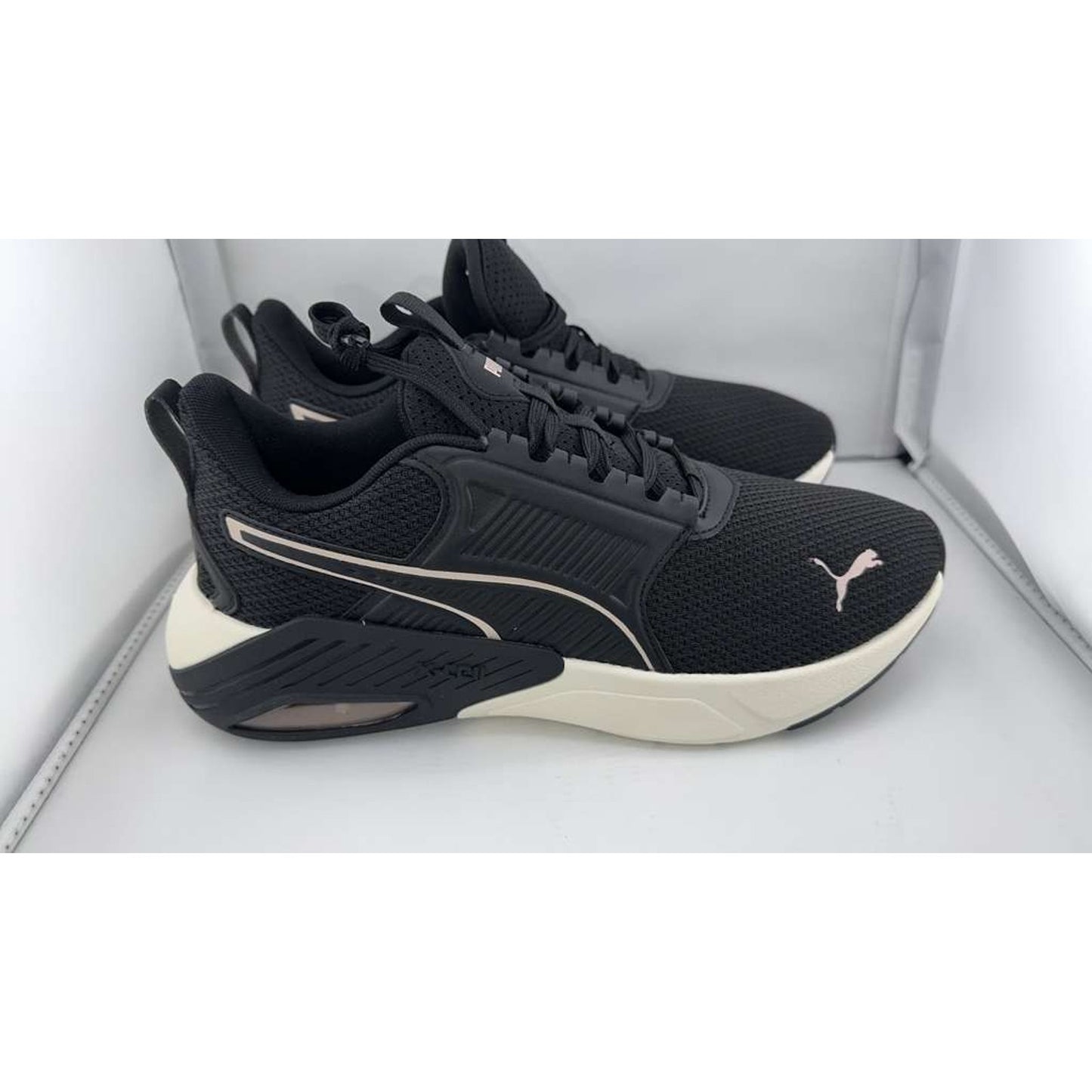 PUMA Women's X-Cell Nova Cross Trainer Sneaker in Black/Rose Quartz Size 9.5