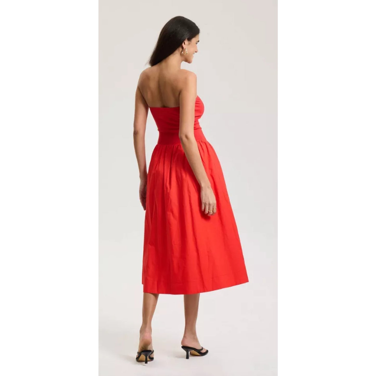 Women's Tube Knit Maxi A-Line Dress - A New Day™ Red Geranium XS