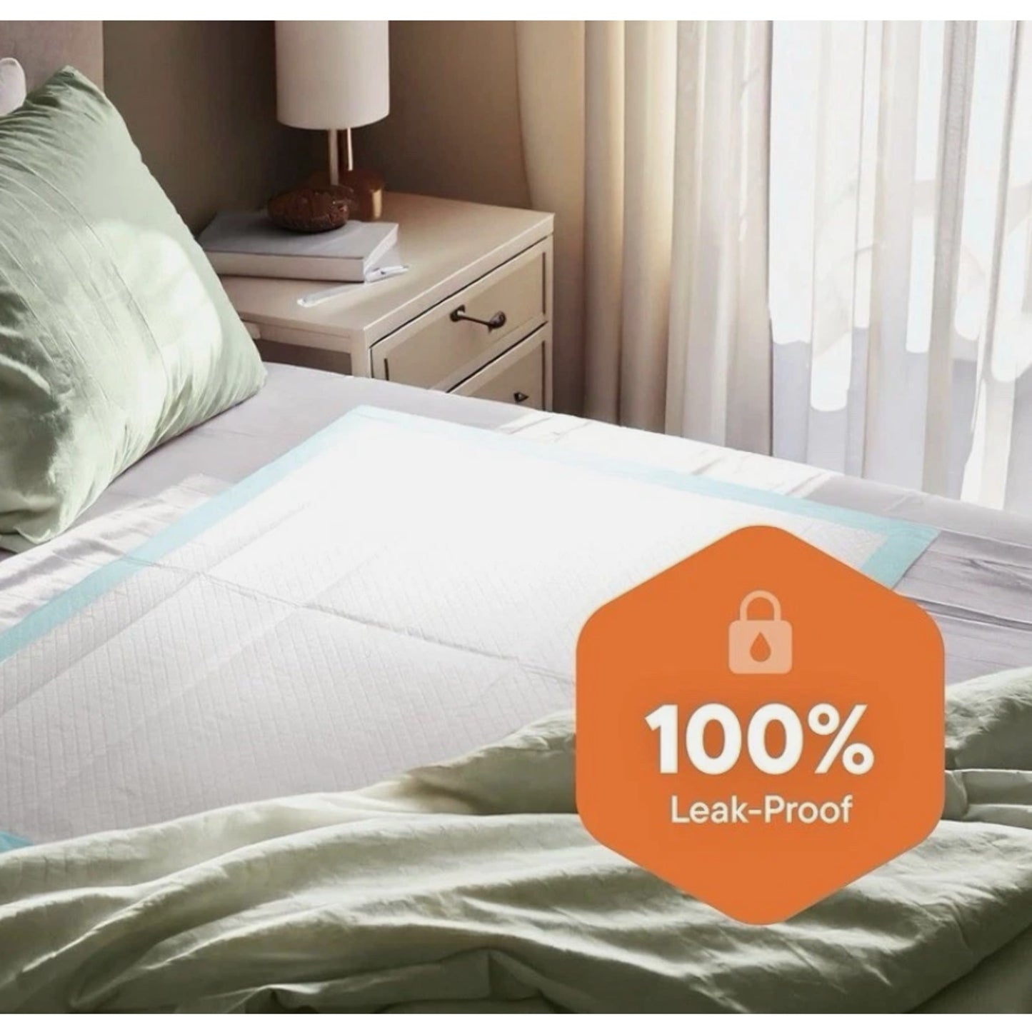 Stackman 100ct (2x50CT) Adult Underpads 23"x36" Heavy Absorbency Chux Bed Pads