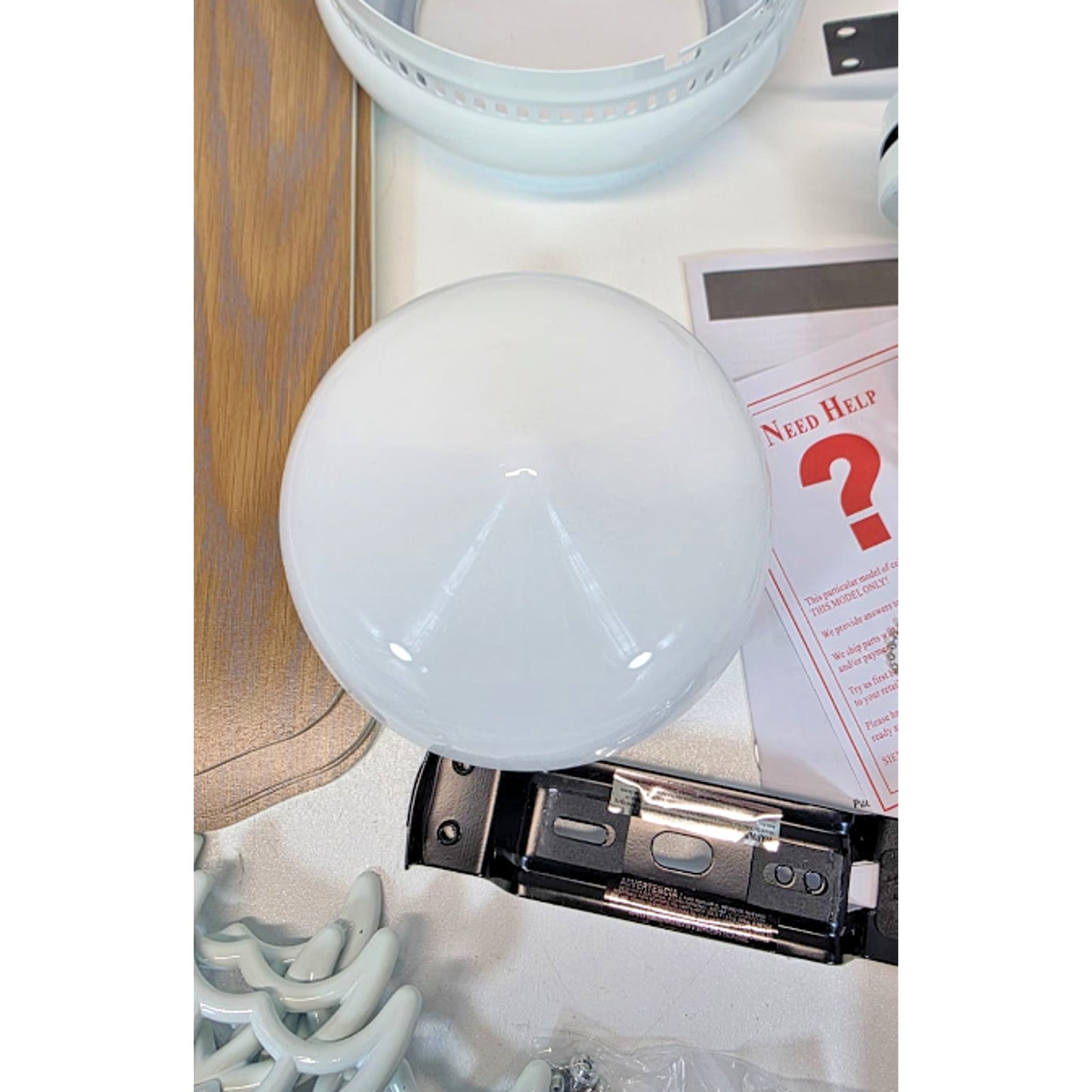 Littleton 42 in. LED Indoor White Ceiling Fan with Light Kit B148