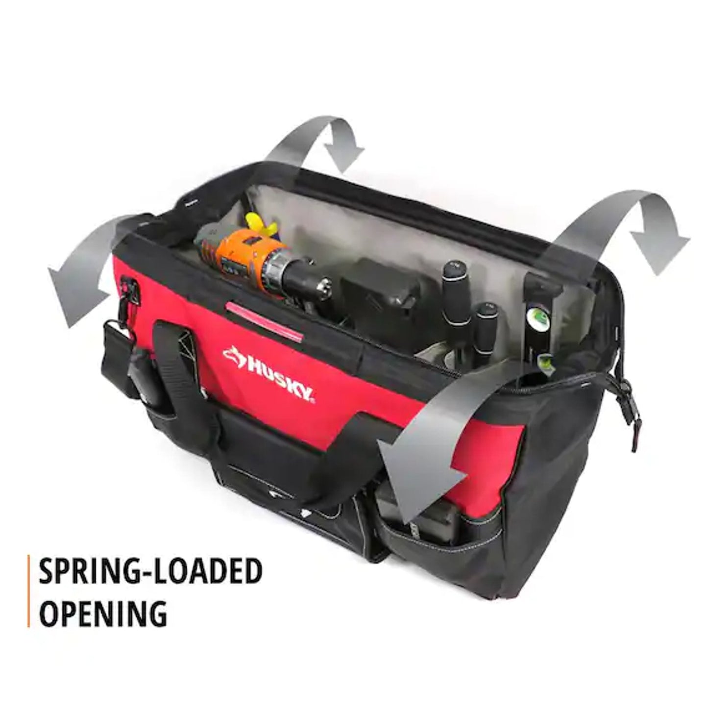 HUSKY 22 in. Spring-Loaded Tool Bag