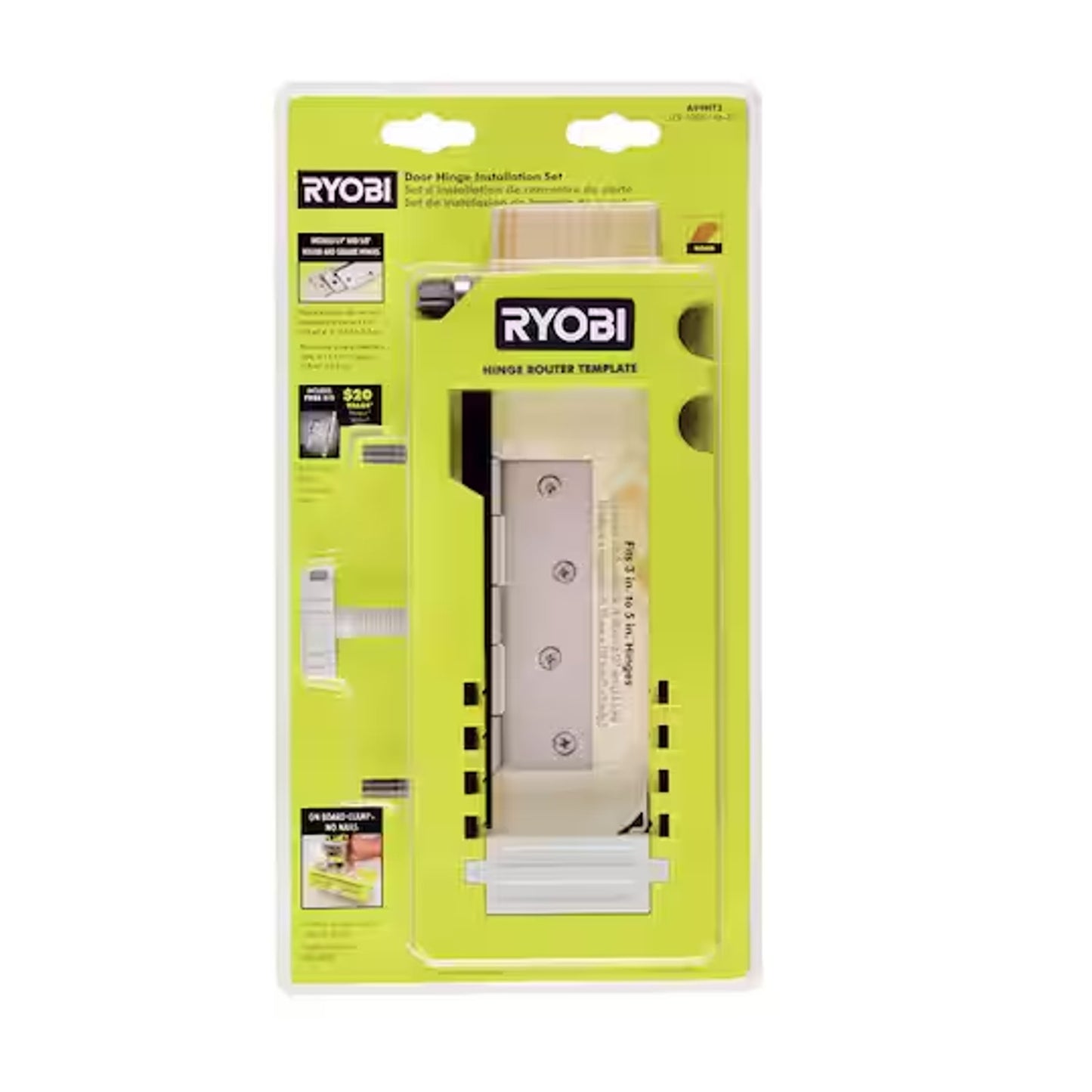 Ryobi A99HT3 Door Hinge Installation Mortiser Template