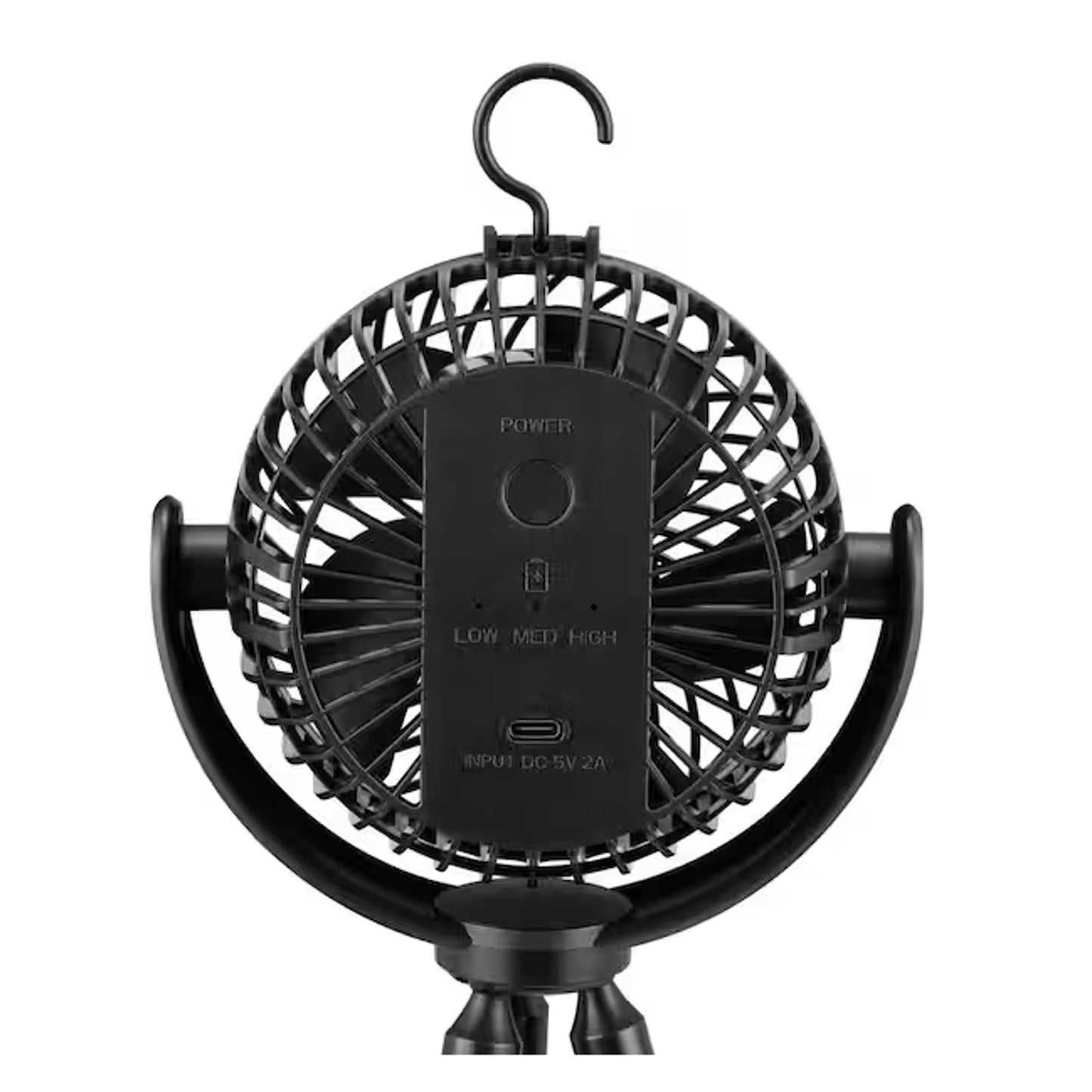 PRIVATE BRAND UNBRANDED 4 in. Personal Octopus Clip on Fan in Black FN1042BK