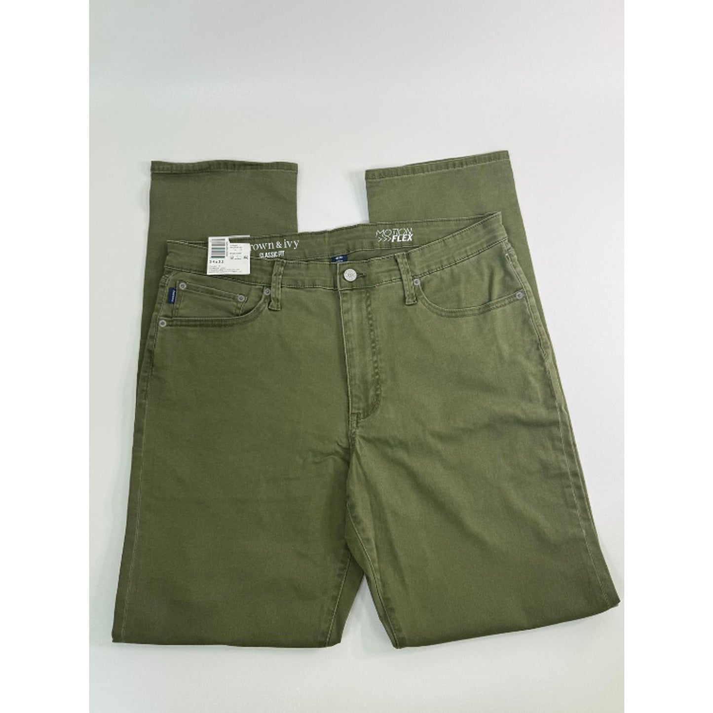 Crown & Ivy Olive Green High Rise Skinny Pants Size L (34x32)