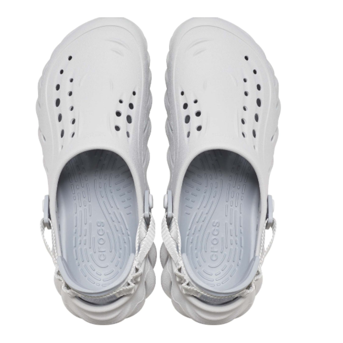Crocs Echo Clogs Sneakers - Grey - Size 6 - Thermoplastic