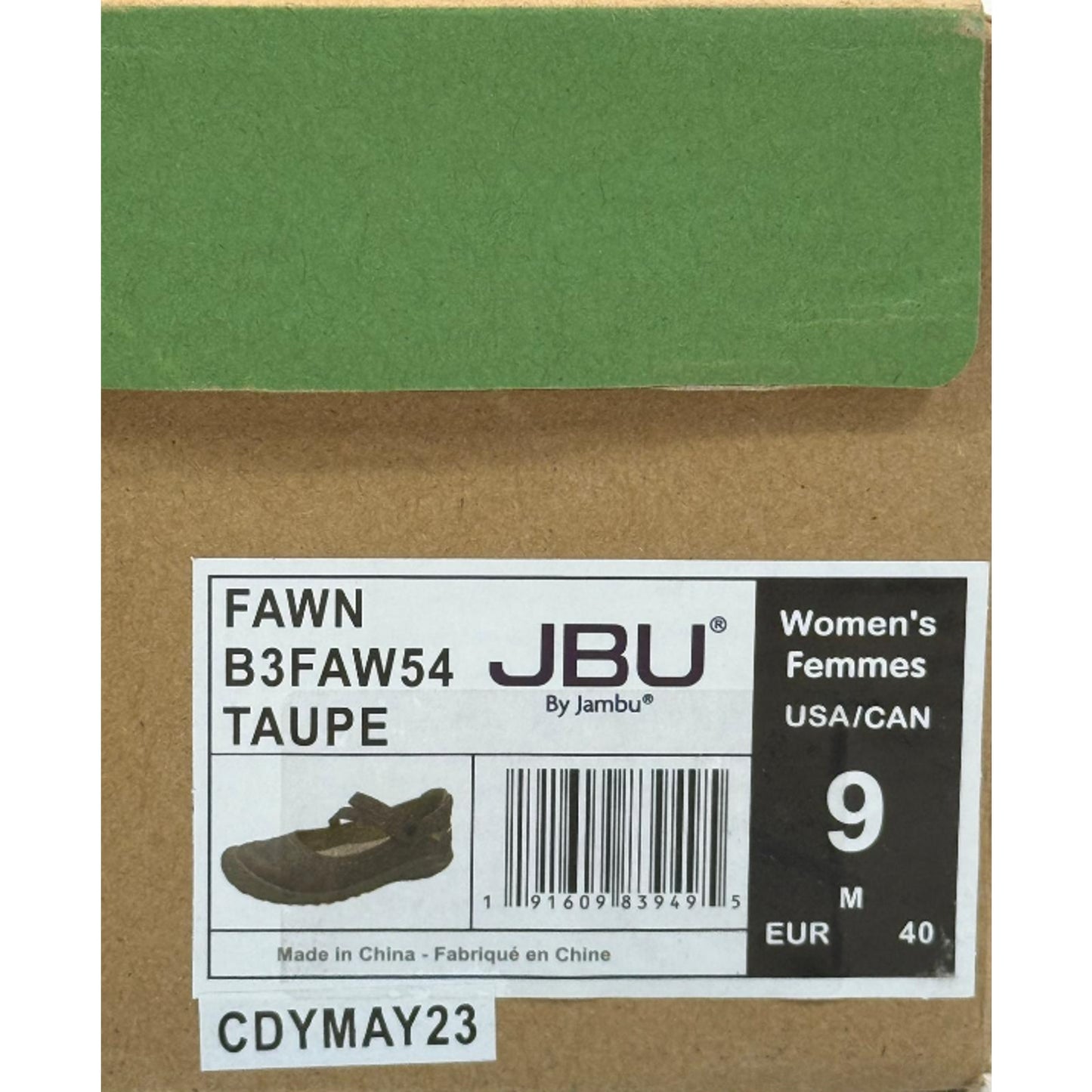 JBU Women's Fawn Mary Jane Taupe - B3FAW54, Taupe Size 9
