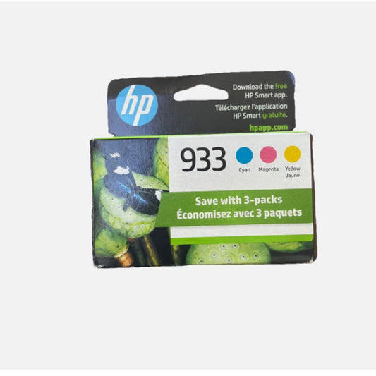 Genuine HP 933 Cyan Magenta Yellow Ink Cartridges 3 Pack Exp (2024/25/26)