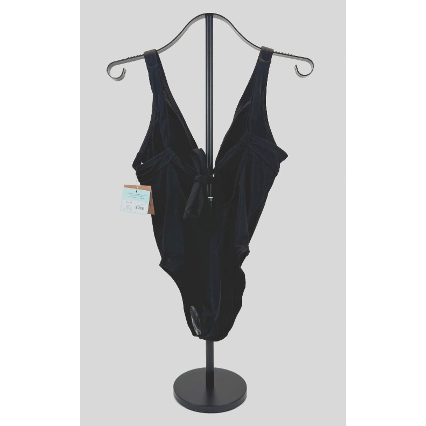 Women's Plunge Neck Full Coverage Tummy Control One Piece Swimsuit - Small