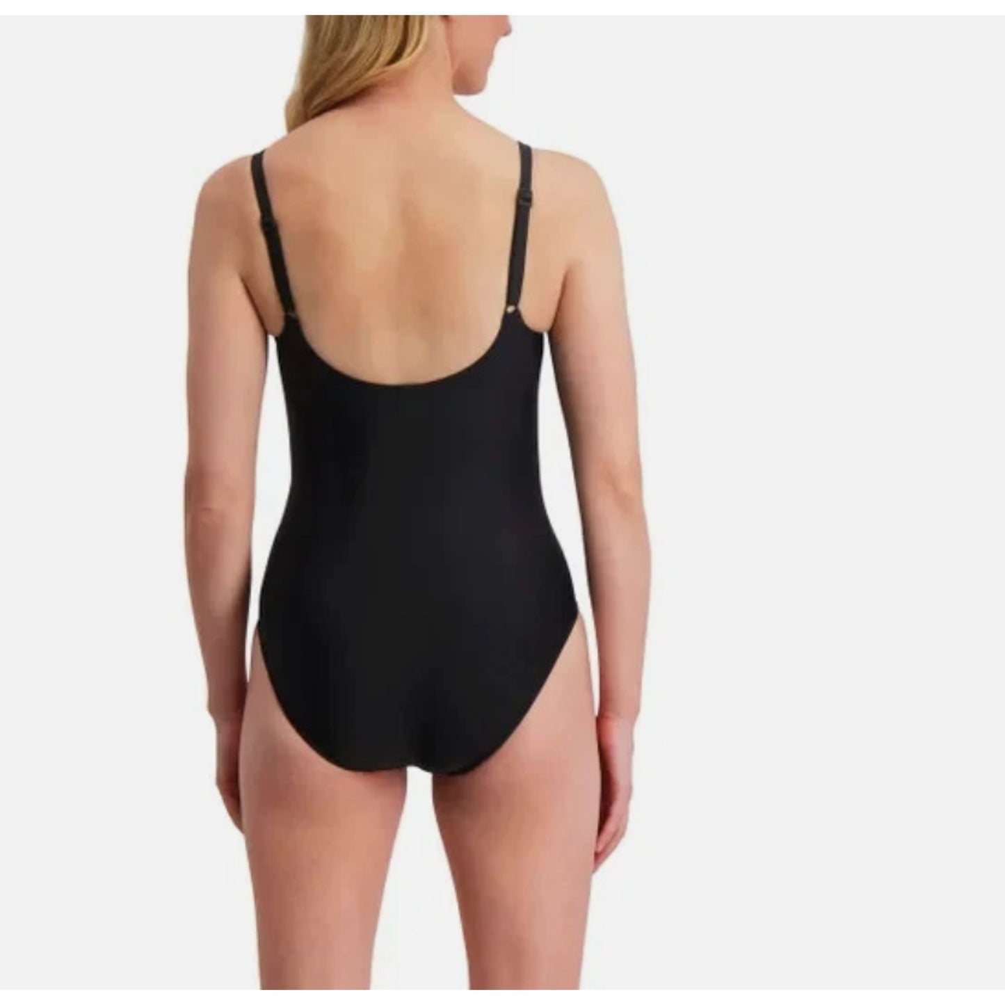 DKNY Sport Women's Swimsuit Fully lined Removeable cups Black Color Size XSmall