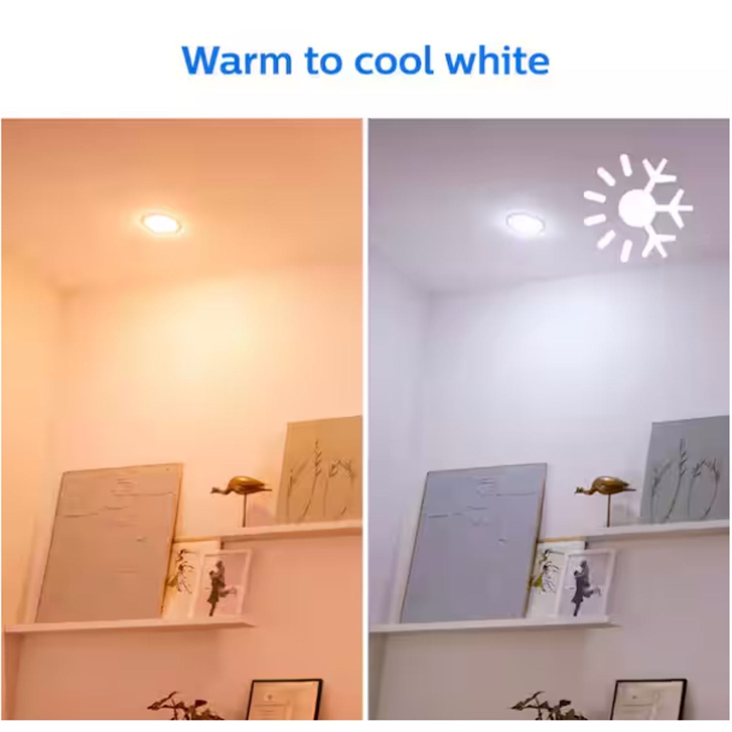 Philips 5/6 in. LED Full Color 65-Watt Equivalent Wi-Fi Recessed WiZ 1-Pack