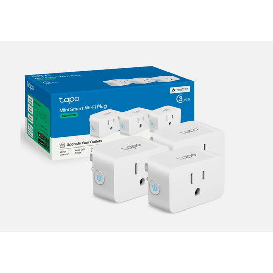 TP-Link Matter Supported Smart Plug Mini, Compact Design, 15A/1800W Max, Supe...