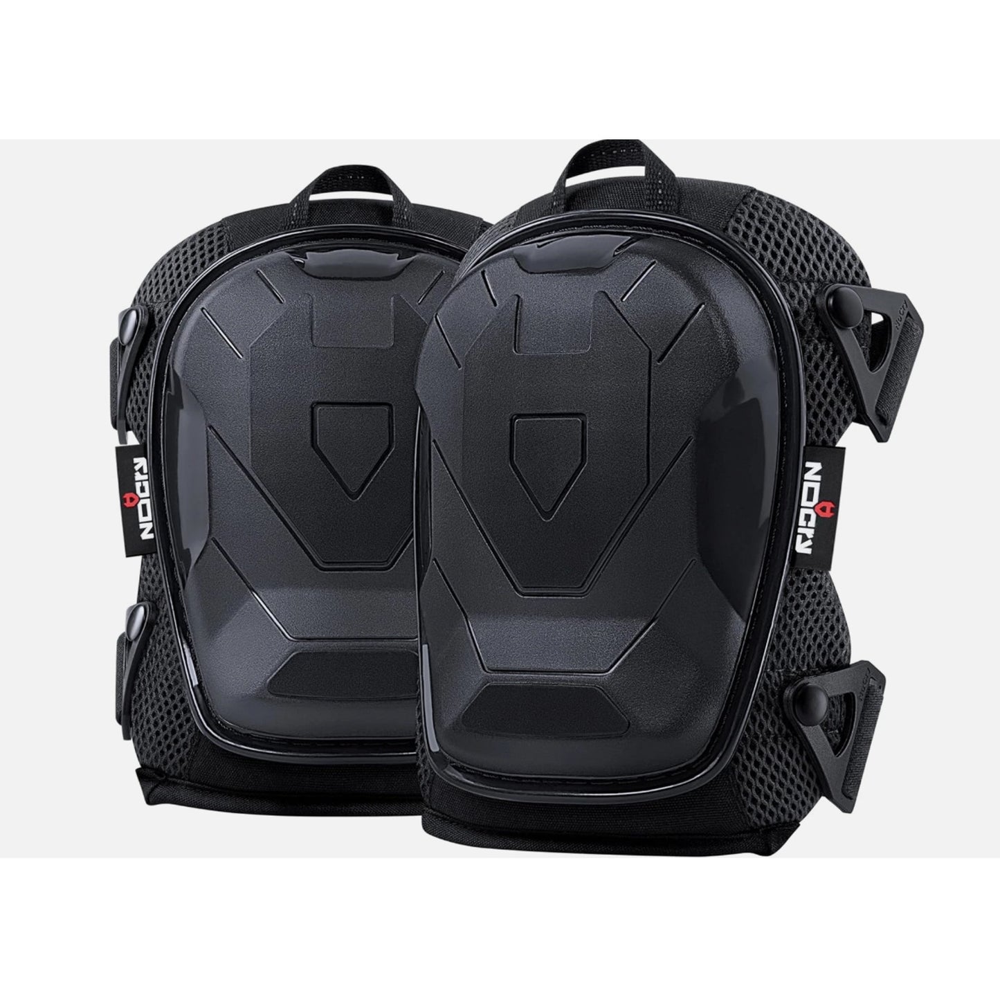 NoCry Professional Construction Knee Pads for Men and Women One Size, Black
