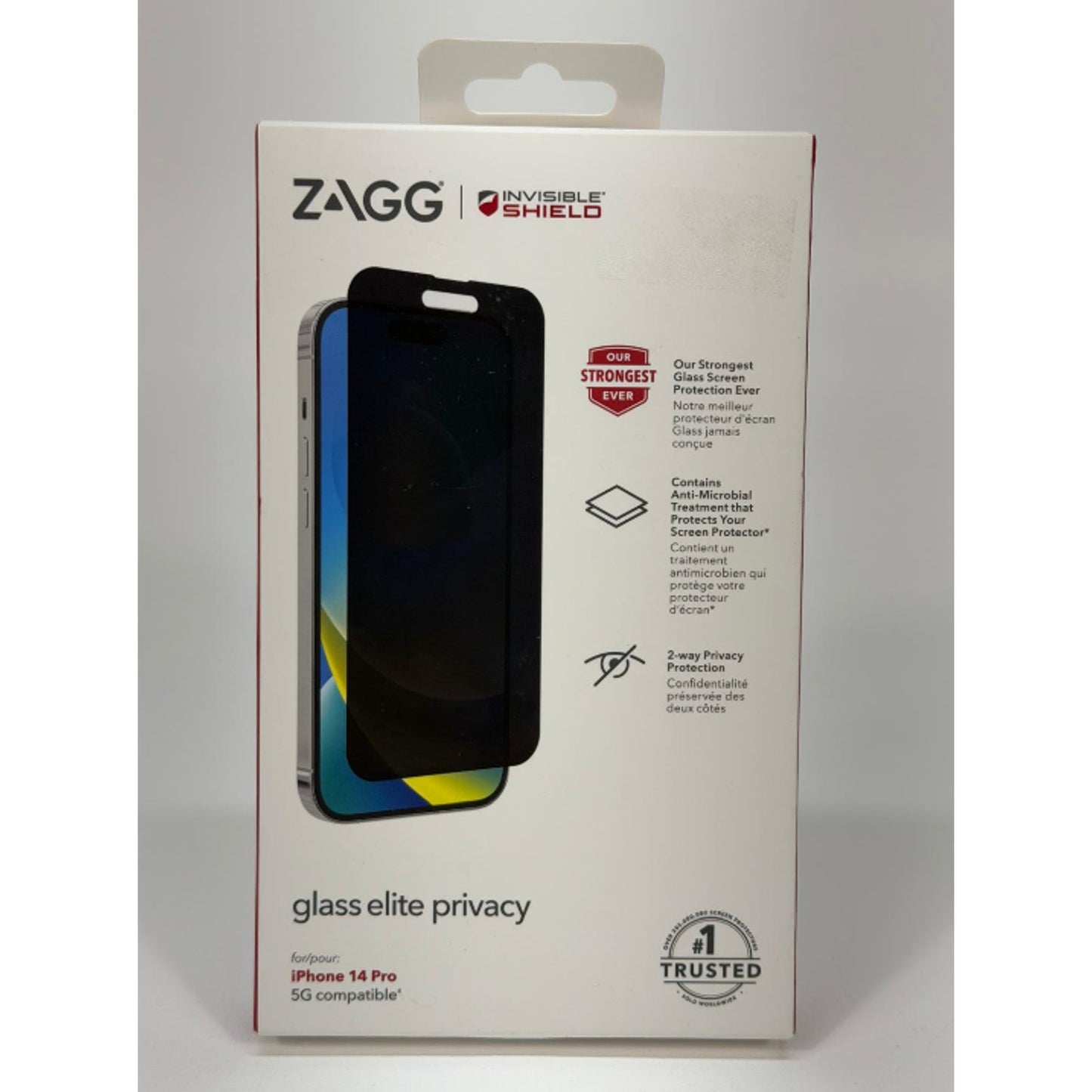 ZAGG invisible Shield Protector Glass Elite Privacy iPhone 14 Pro 5G