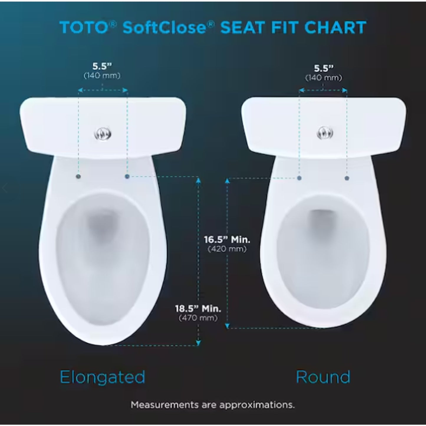 TOTO SS114#01 SoftClose Elongated Closed-Front Toilet Seat Lid Cotton