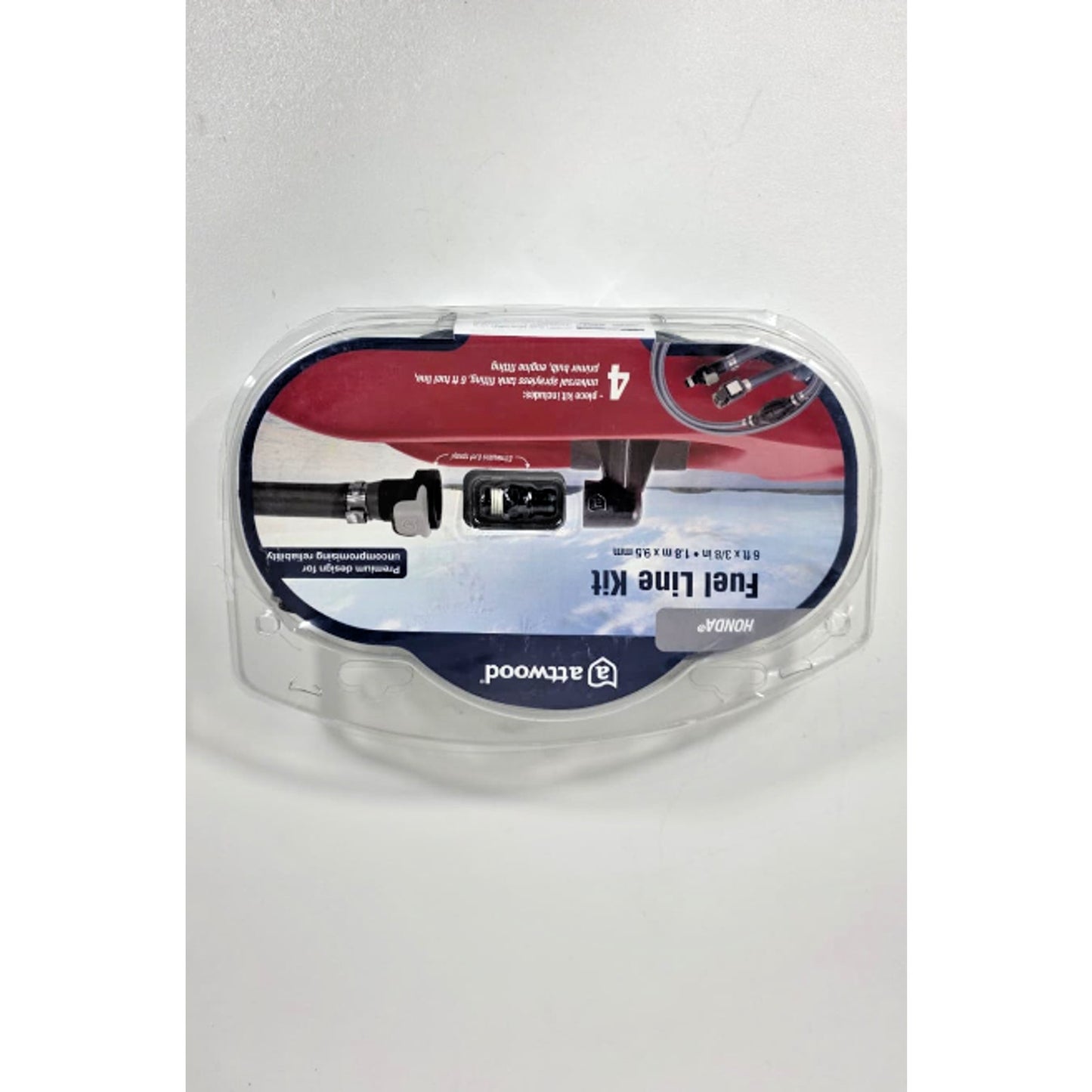ATTWOOD HONDA FUEL LINE KIT 3/8" X 6'