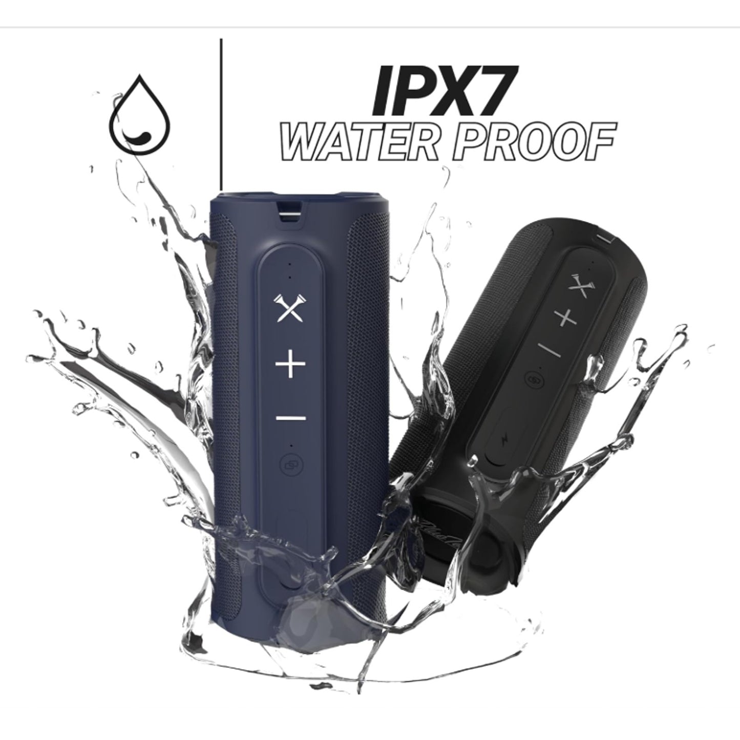 Blue Tees Golf SK-G-TP-BKI Magnetic Bluetooth Speaker PX7 Waterproof - USB