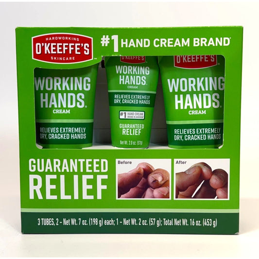 O'Keeffe's Working Hands Hand Cream 3 Pack 24 oz Total Bulk