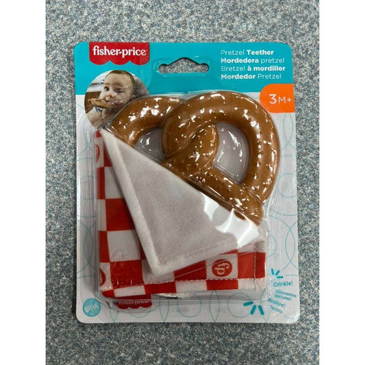 NEW Fisher Price Tiny Treats Pretzel Teether Gift Food Themed Baby Toy