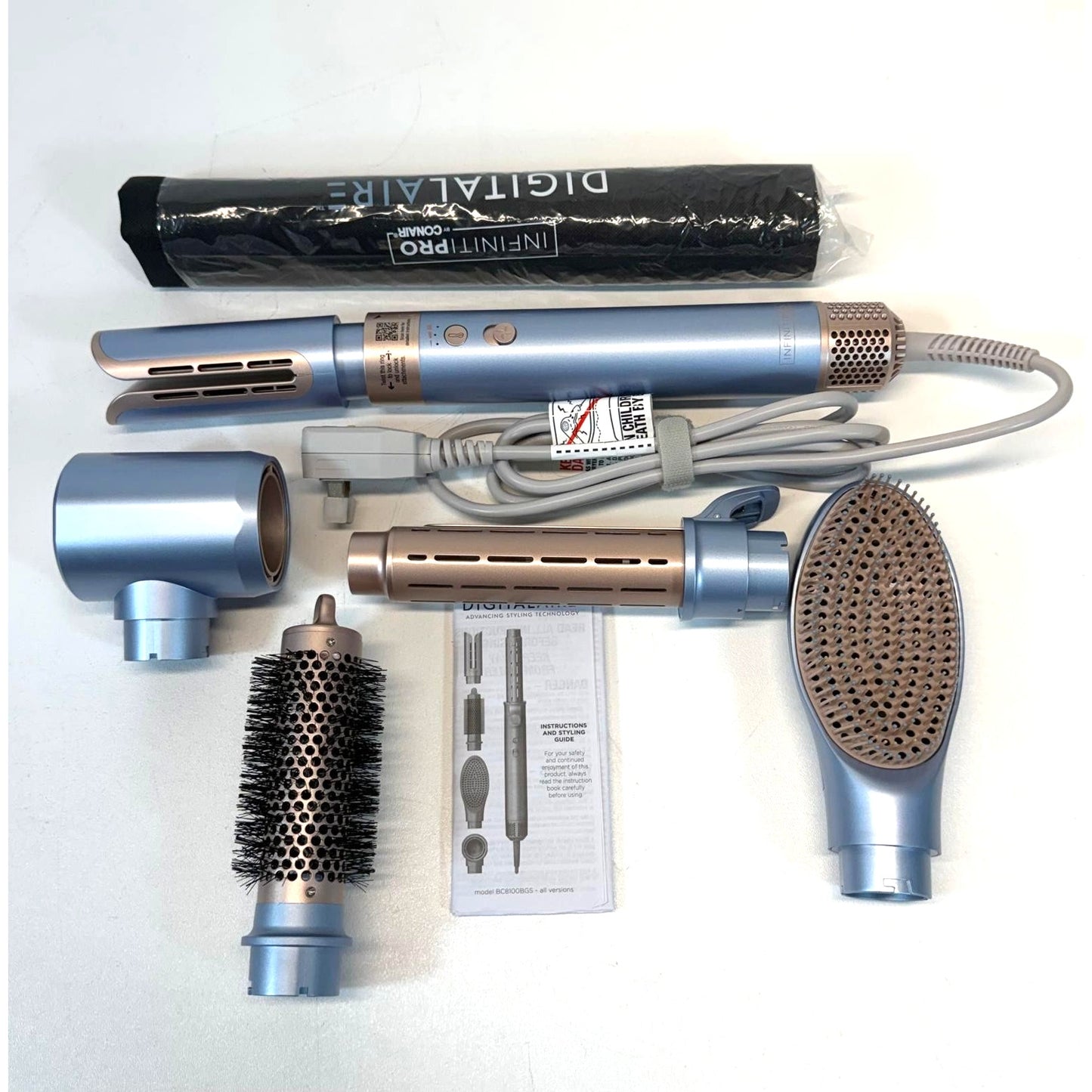 InfinitiPRO by Conair DigitalAIRE Plus Straightener and Bag Multipurpose Hair