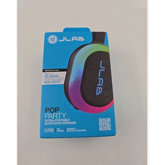 JLab Pop Party Bluetooth Speaker, 5 Watts, Connect Multiple, 810119073792