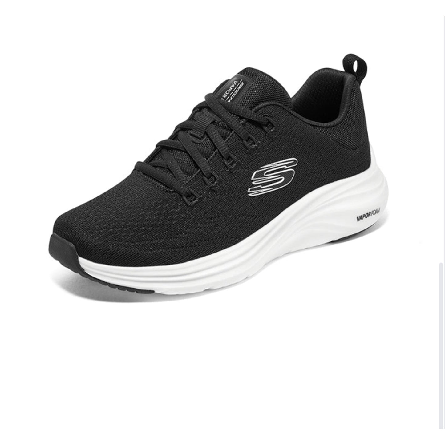 Skechers vapor foam women's 8 machine washable 150022/BKW vegan, 196989568942